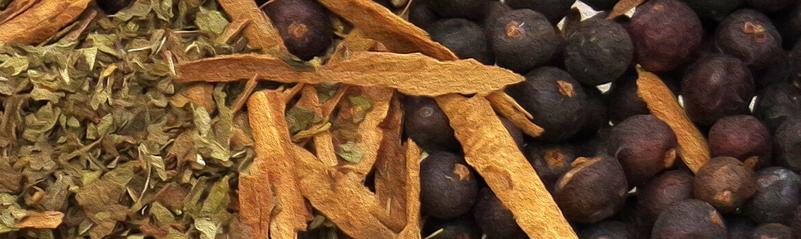 Botanicals für die Gin-Herstellung